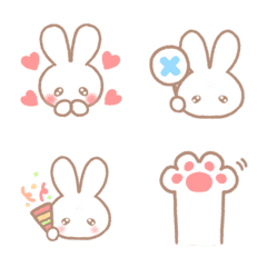 Marshmallow rabbit emoji