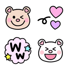 Bear & simple emoji:)