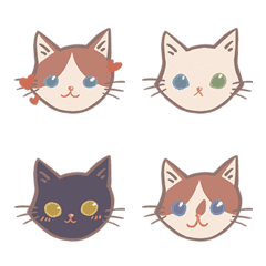 There are five lovely cats