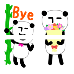 Expressionless panda RK Emoji16