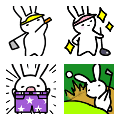 Rabbit who loves golfEmoji3