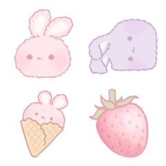 Strawberry & Lavender bunny ball