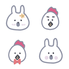 Rabbits and chickens