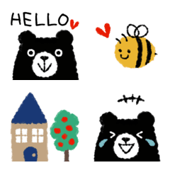 Colorful bear everyday emoji