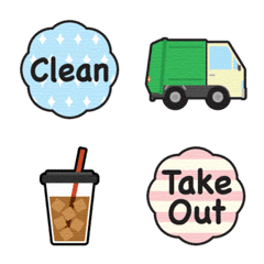 english words & daily use items emoji