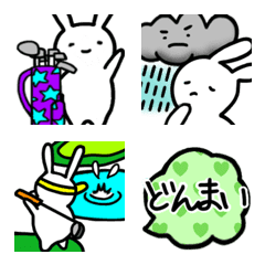 Rabbit who loves golfEmoji4