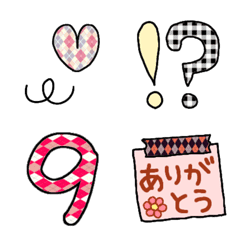 Masking tape style Pattern emoji