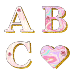 marble & pink emoji