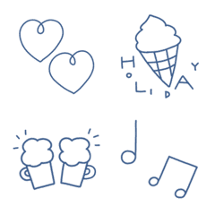 simple emoji navy