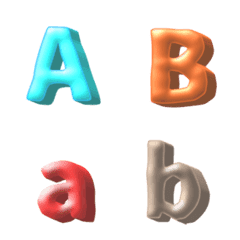 Colorful Emoji of alphanumeric 2