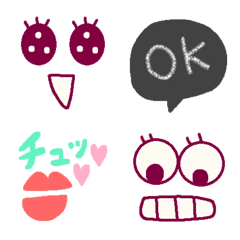 (Various emoji 289adult cute simple)