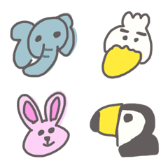 Animal cute handwritten Emoji