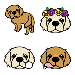 Various Golden Retriever Emoji