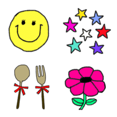 colorful happy happy emoji.