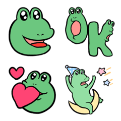 Mysterious frog emoji