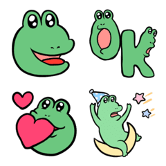 Mysterious frog emoji