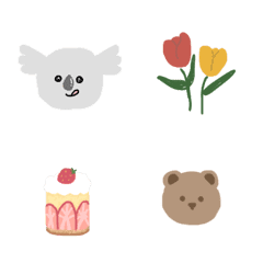 Koala&flower&cake