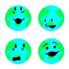 planet!  Earth emoji