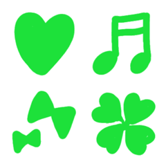 green lovers pictographs