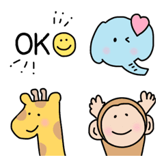Animal colorful cute emoji