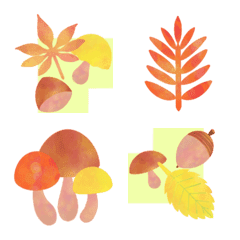 Frame Emoji vol.35 Autumn color