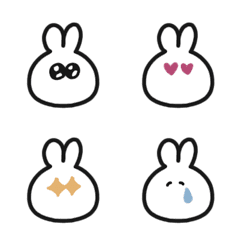 - Round rabbit Emoji -