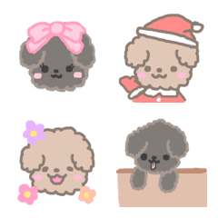 toy poodle  emojis