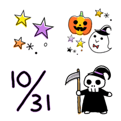 Halloween autumn cute emoji