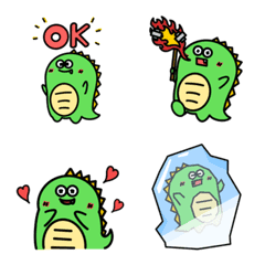 Cute dinosaur funny everyday Emoji