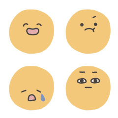 Loose and simple emoticons.