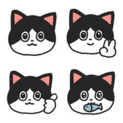 Easy-to-use emoji for Bicolor cats