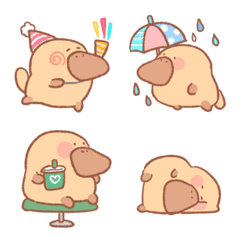 Fluffy platypus emoji
