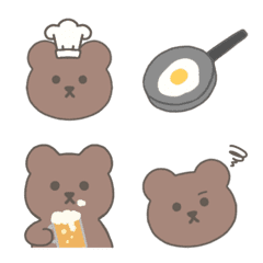 Brown bear emoji.