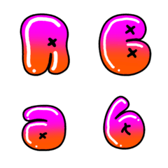 Decoration Emoji like Graffiti font 13