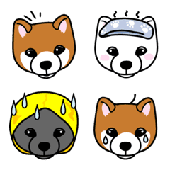 Various Hokkaido Inu Emoji