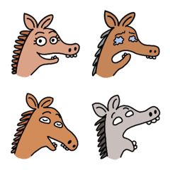 Various Expressions with Horses