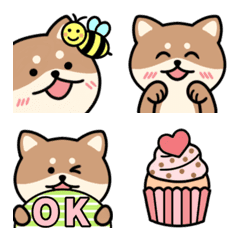 Cute Emoji of a round shiba inu