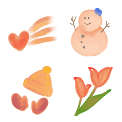 A gentle orange emoji