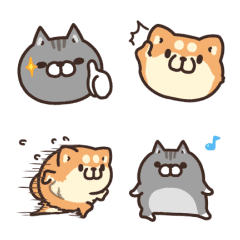 Plump Dog & Plump Cat Animated Emoji