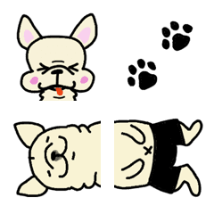 Funny French Bulldog Emoji