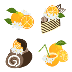 Cute and Stylish Orange Emoji