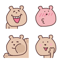 Cute and funny bear emoji