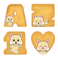 Chihuahua's alphabet biscuits