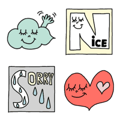 Miss cloud simple emoji 2