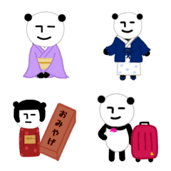 Expressionless panda RK Emoji-TRAVEL-
