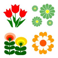 Retro flower emoji