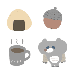 gray bear and autumn
