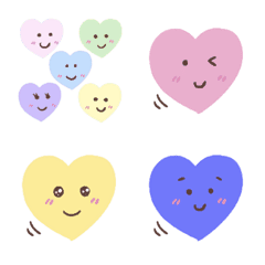 Colorful cute heart Emoji