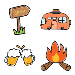 Camping stickers.