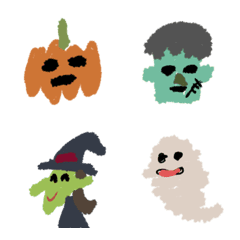 pop Halloween Emojis